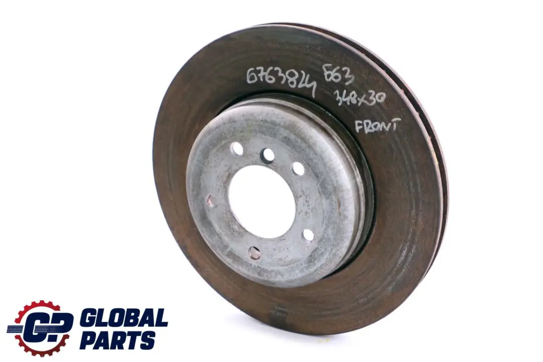 645Ci 550i Rueda Delantera Disco De Freno 348X30 para BMW 6 E60 E61 E63 E64 545i con número de pieza 6763824 BMW 6 E60 E61 E63 E64 545i 645Ci 550i Rueda Delantera Disco De Freno 348X30 - SKU 6763824 - Número de pieza 6763824