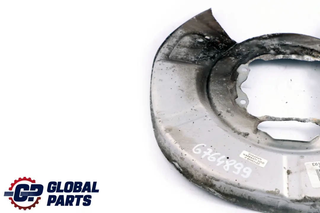 Posteriore sinistro Disco di protezione del freno Coperchio per BMW E61 con numero di parte 6764899 BMW E61 Posteriore sinistro Disco di protezione del freno Coperchio - SKU 6764899 - Numero di parte 6764899