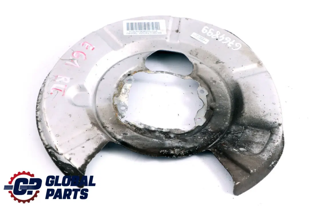 Left N/S Brake Disc Protection Plate Cover to BMW E61 Rear with Part number 6764899 BMW E61 Rear Left N/S Brake Disc Protection Plate Cover - SKU 6764899 - Part number 6764899