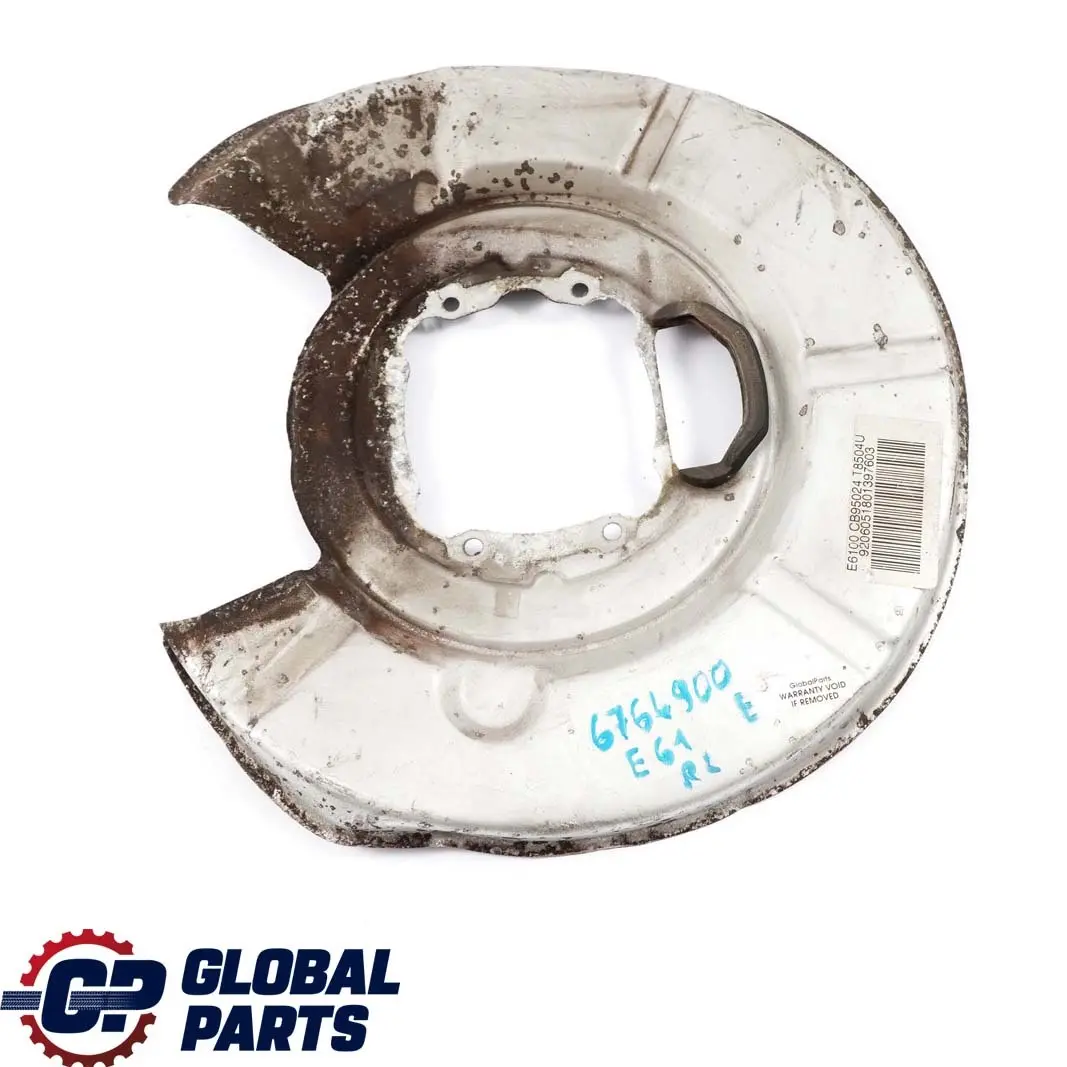 Protezione Freno Posteriore Destro O/S Coperchio per BMW E61 Touring Disco con numero di parte 6764900 BMW E61 Touring Disco Protezione Freno Posteriore Destro O/S Coperchio - SKU 6764900 - Numero di parte 6764900