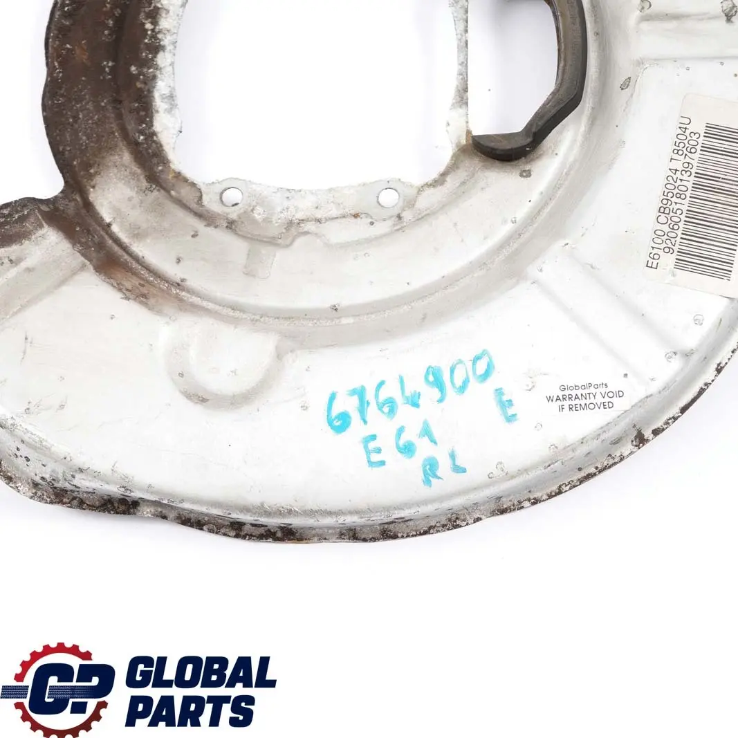 BMW E61 Touring Rear Right O/S Brake Disc Protection Plate Cover - SKU 6764900 - Part number 6764900
