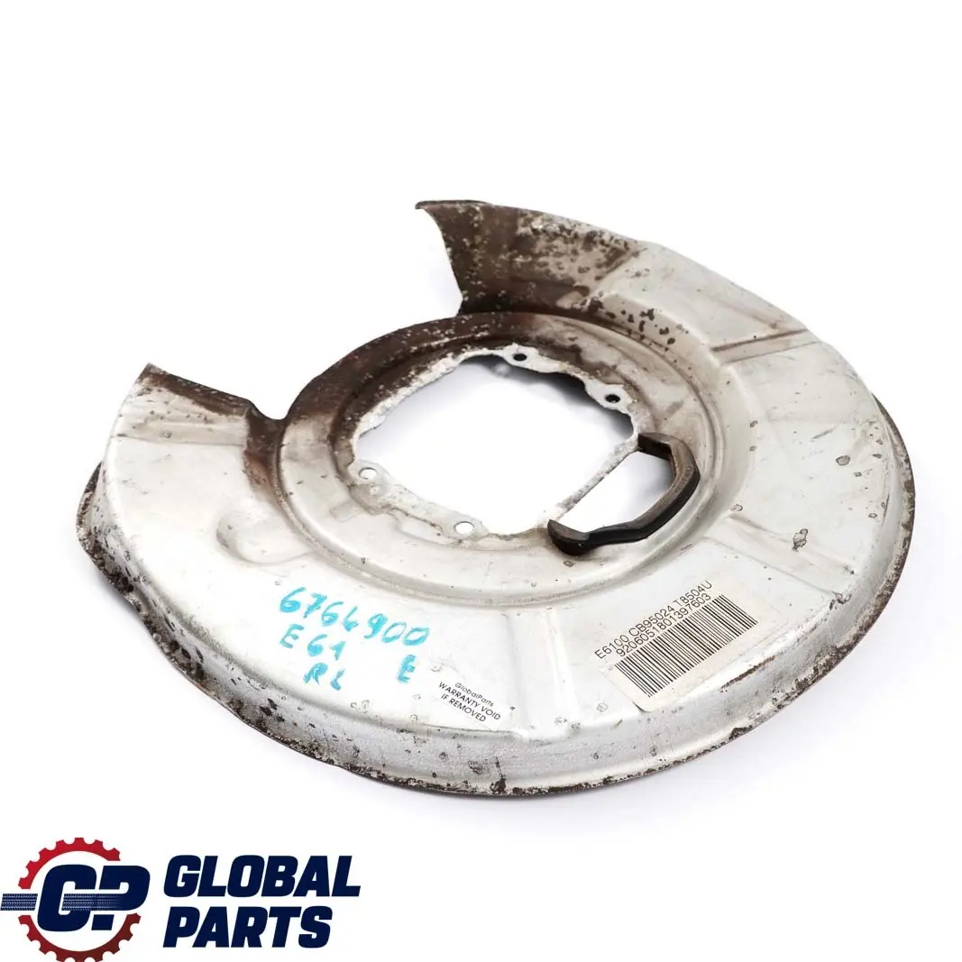 Trasera Derecha Cubierta Placa Protección Disco Freno para BMW E61 Touring con número de pieza 6764900 BMW E61 Touring Trasera Derecha Cubierta Placa Protección Disco Freno - SKU 6764900 - Número de pieza 6764900