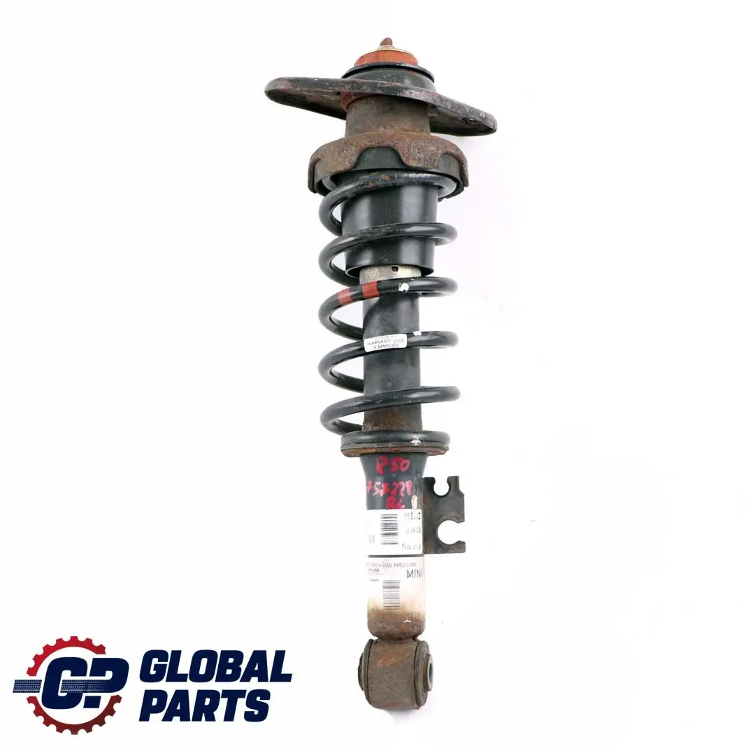 Left N/S Shock Absorber Suspension Spring Strut to BMW Mini R50 One Rear with Part number 6764912 BMW Mini R50 One Rear Left N/S Shock Absorber Suspension Spring Strut - SKU 6764912 - Part number 6764912