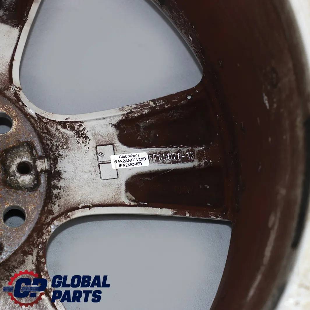 Front Alloy Wheel Rim 19" 8,5J ET:46 Star Spoke 128 to BMW X3 Series E83 with Part number 6765028 BMW X3 Series E83 Front Alloy Wheel Rim 19" 8,5J ET:46 Star Spoke 128 - SKU 6765028-1 - Part number 6765028