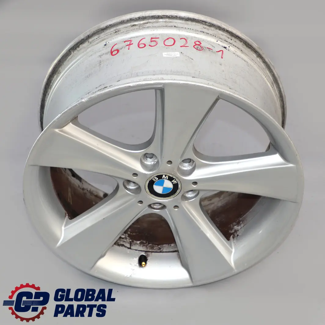 Front Alloy Wheel Rim 19" 8,5J ET:46 Star Spoke 128 to BMW X3 Series E83 with Part number 6765028 BMW X3 Series E83 Front Alloy Wheel Rim 19" 8,5J ET:46 Star Spoke 128 - SKU 6765028-1 - Part number 6765028