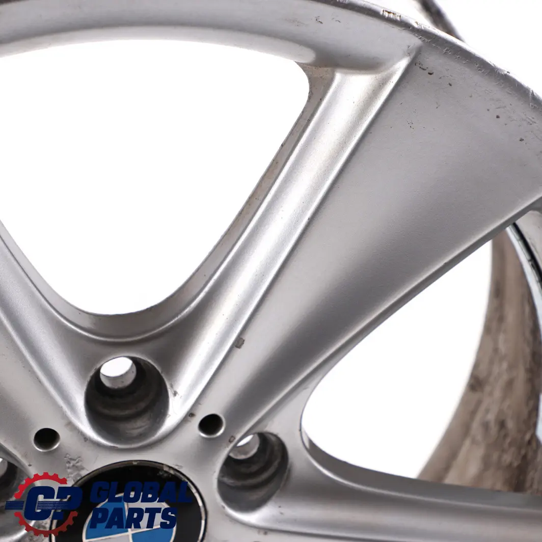 Alloy Wheel Rim 19" 9J ET:51 Star Spoke 128 to BMW X3 E83 Silver Rear with Part number 6765029 BMW X3 E83 Silver Rear Alloy Wheel Rim 19" 9J ET:51 Star Spoke 128 - SKU 6765029-2 - Part number 6765029