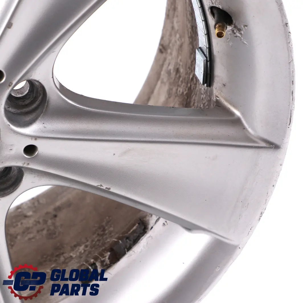 Alloy Wheel Rim 19" 9J ET:51 Star Spoke 128 to BMW X3 E83 Silver Rear with Part number 6765029 BMW X3 E83 Silver Rear Alloy Wheel Rim 19" 9J ET:51 Star Spoke 128 - SKU 6765029-2 - Part number 6765029