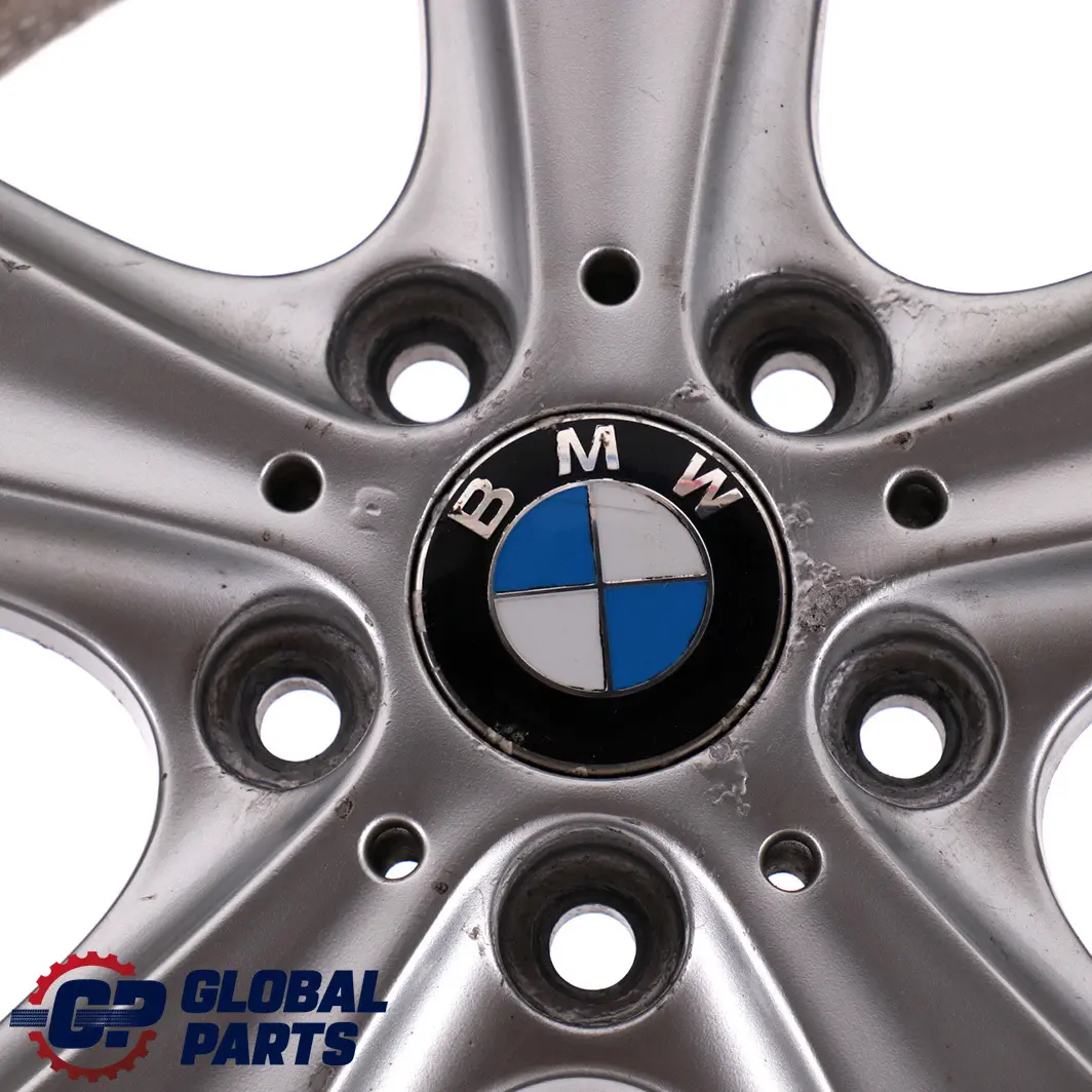 Alloy Wheel Rim 19" 9J ET:51 Star Spoke 128 to BMW X3 E83 Silver Rear with Part number 6765029 BMW X3 E83 Silver Rear Alloy Wheel Rim 19" 9J ET:51 Star Spoke 128 - SKU 6765029-2 - Part number 6765029