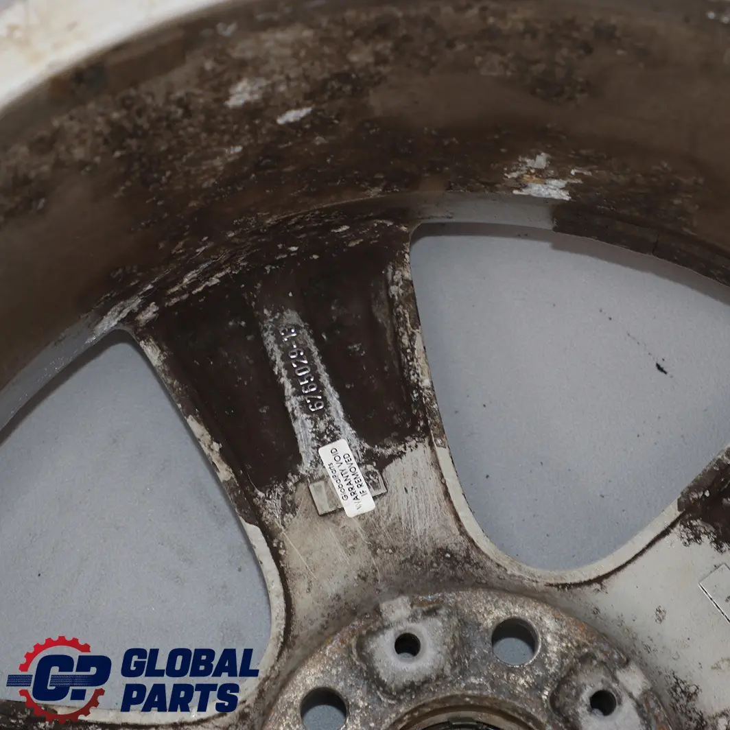 Alloy Wheel Rim 19" 9J ET:51 Star Spoke 128 to BMW X3 E83 Silver Rear with Part number 6765029 BMW X3 E83 Silver Rear Alloy Wheel Rim 19" 9J ET:51 Star Spoke 128 - SKU 6765029-3 - Part number 6765029