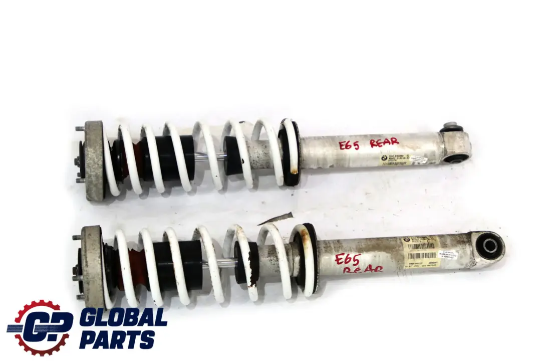Front Rear Spring Strut Shock Absorber White Coil Springs Set to BMW 7 Series E65 with Part number 6786537 BMW 7 Series E65 Front Rear Spring Strut Shock Absorber White Coil Springs Set - SKU 6765067-2 - Part number 6786537
