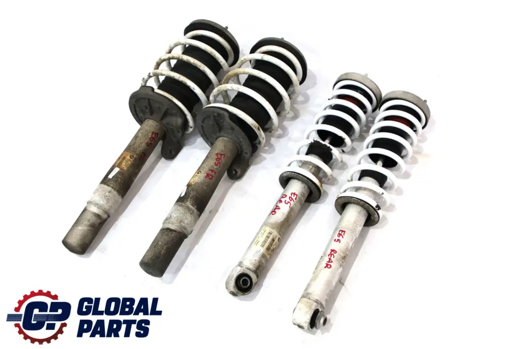 Front Rear Spring Strut Shock Absorber White Coil Springs Set to BMW 7 Series E65 with Part number 6786537 BMW 7 Series E65 Front Rear Spring Strut Shock Absorber White Coil Springs Set - SKU 6765067-2 - Part number 6786537