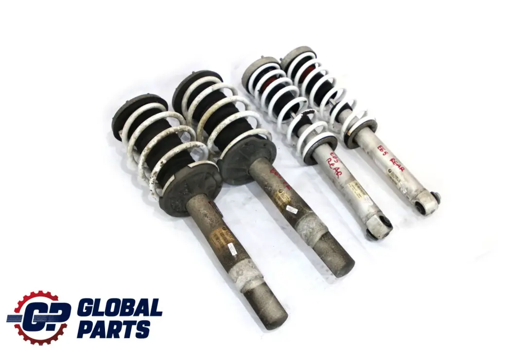 Front Rear Spring Strut Shock Absorber White Coil Springs Set to BMW 7 Series E65 with Part number 6786537 BMW 7 Series E65 Front Rear Spring Strut Shock Absorber White Coil Springs Set - SKU 6765067-2 - Part number 6786537