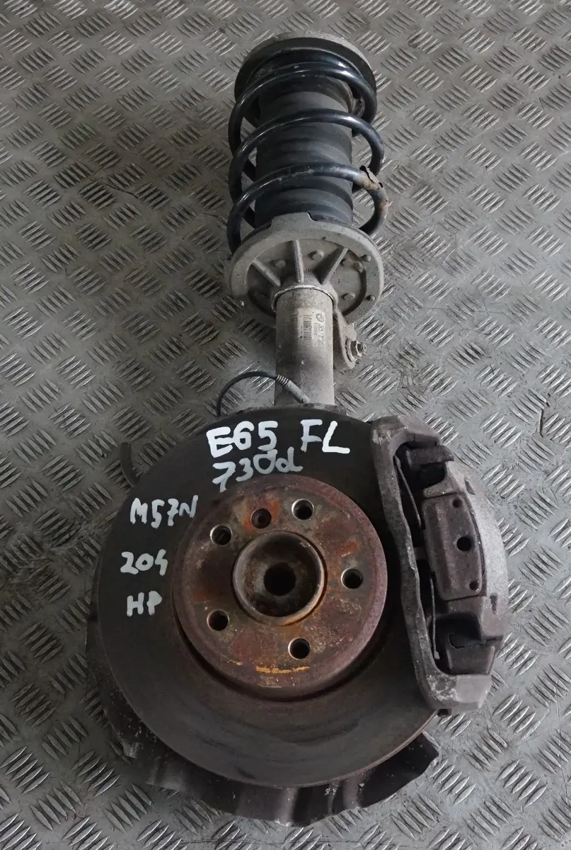 M57N Delantero Izquierdo Sport Pierna Freno Disco Suspension Carri para BMW E65 730d con número de pieza 6786538 BMW E65 730d M57N Delantero Izquierdo Sport Pierna Freno Disco Suspension Carri - SKU 6765067 - Número de pieza 6786538