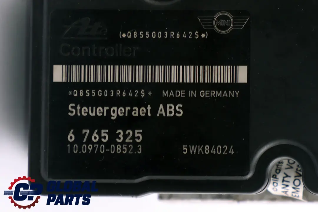 ABS Brems Pumpe Hydraulik Einheit Bremseinheit 6765323 für Mini R50 R52 mit Teilenummer 6765325 Mini R50 R52 ABS Brems Pumpe Hydraulik Einheit Bremseinheit 6765323 - SKU 6765325 - Teilenummer 6765325