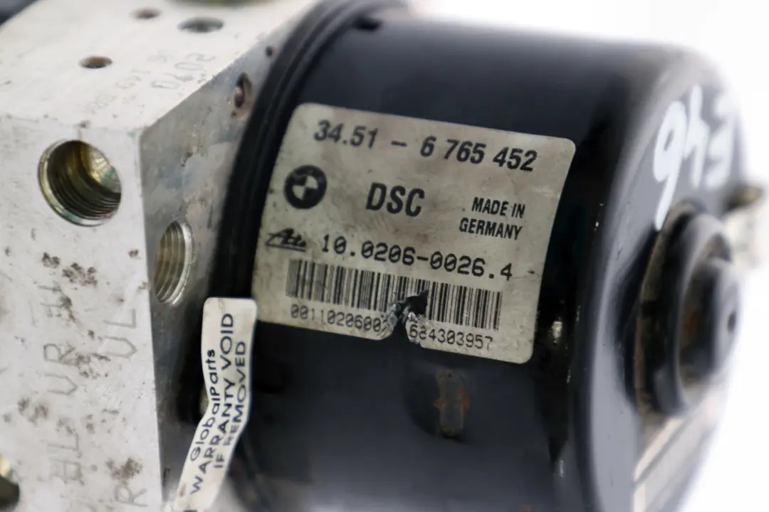 BMW 3 er E46 ABS DSC Hydroaggregat Pumpenmodul 6765454 - SKU 6765452 - Teilenummer 2460467