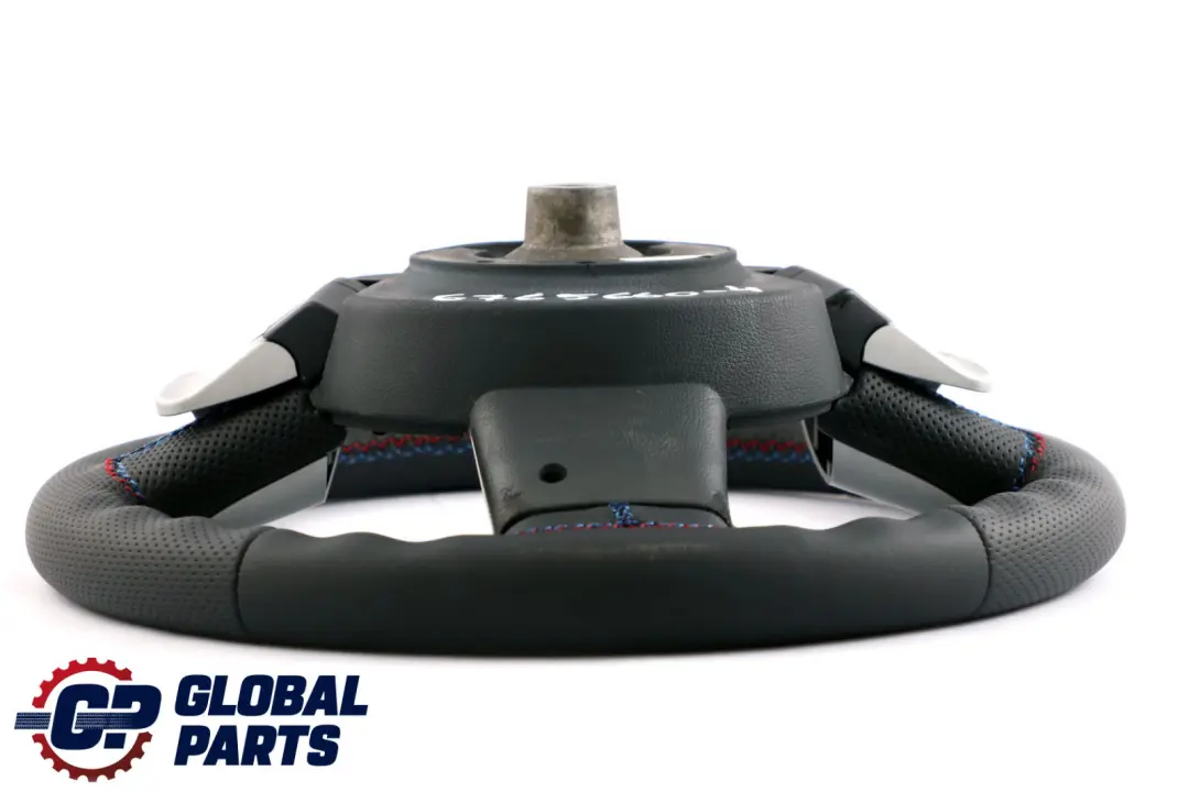 Leather Steering Wheel M-tricoloured Steptronic to BMW Mini Cooper R50 NEW Black with Part number 6765660 BMW Mini Cooper R50 NEW Black Leather Steering Wheel M-tricoloured Steptronic - SKU 6765660-4 - Part number 6765660