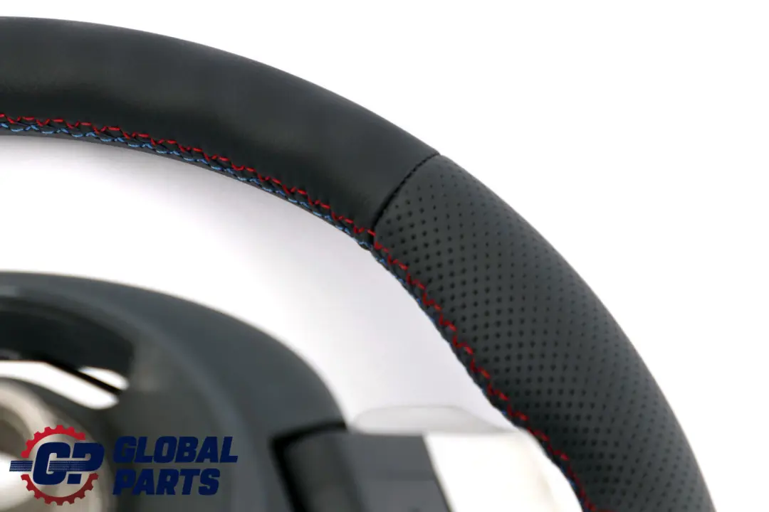 Leather Steering Wheel M-tricoloured Steptronic to BMW Mini Cooper R50 NEW Black with Part number 6765660 BMW Mini Cooper R50 NEW Black Leather Steering Wheel M-tricoloured Steptronic - SKU 6765660-4 - Part number 6765660