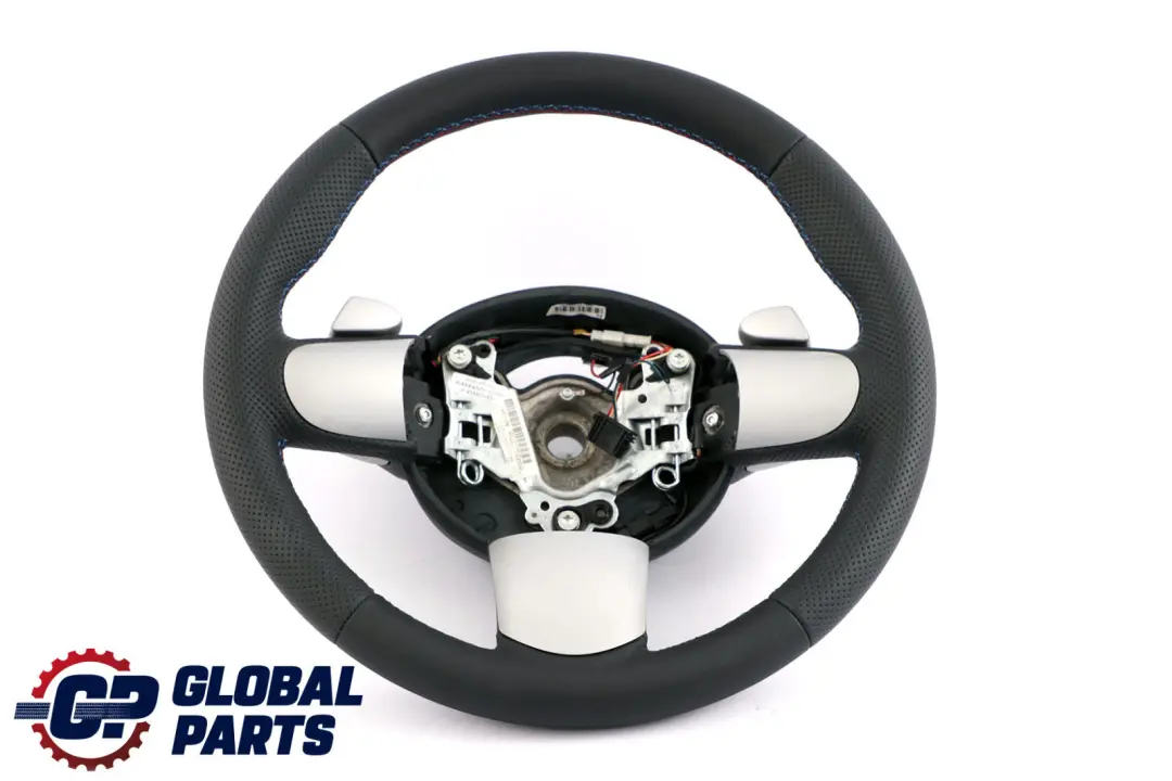 NEU Schwarz Leder Lenkrad 3 Farben Steptronic für BMW Mini Cooper R50 R52 R53 mit Teilenummer 6765660 BMW Mini Cooper R50 R52 R53 NEU Schwarz Leder Lenkrad 3 Farben Steptronic - SKU 6765660-4 - Teilenummer 6765660