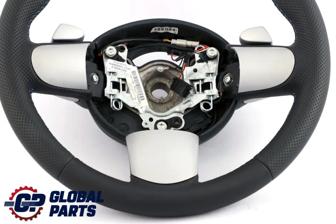 Leather Steering Wheel M-tricoloured Steptronic to BMW Mini Cooper R50 NEW Black with Part number 6765660 BMW Mini Cooper R50 NEW Black Leather Steering Wheel M-tricoloured Steptronic - SKU 6765660-4 - Part number 6765660