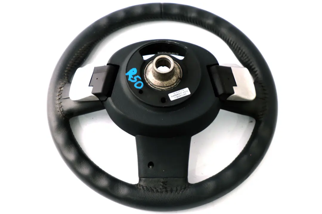 BMW Mini Cooper R50 R52 R53 Sports Leather 3 Spoke Steering Wheel Steptronic - SKU 6765660 - Part number 6765660