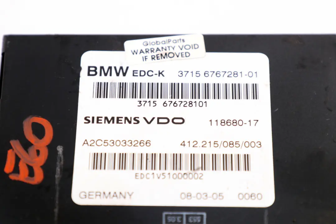 6er-Reihe E60 E61N LCI E63 E65 EDC-K Steuergerät für BMW 5 mit Teilenummer 6779672 BMW 5 6er-Reihe E60 E61N LCI E63 E65 EDC-K Steuergerät - SKU 6767281 - Teilenummer 6779672