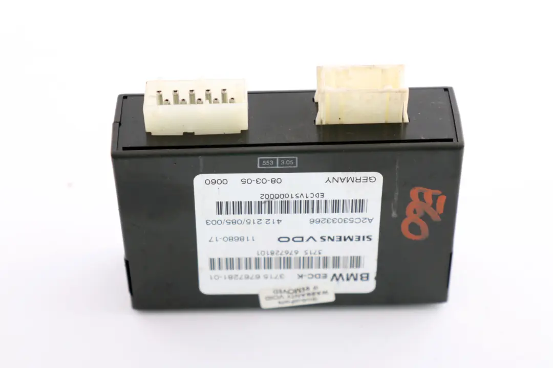 6er-Reihe E60 E61N LCI E63 E65 Edc-K Commande Controleur de Module, A De T pour BMW à propos du numéro de pièce 6779672 BMW 6er-Reihe E60 E61N LCI E63 E65 Edc-K Commande Controleur de Module, A De T - SKU 6767281 - Numéro de pièce 6779672