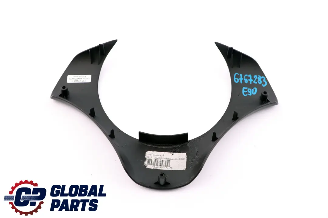 Trim Cover Sport Steering Wheel to BMW E81 E87 E90 E91 Black with Part number 6767283 BMW E81 E87 E90 E91 Black Trim Cover Sport Steering Wheel - SKU 6767283 - Part number 6767283