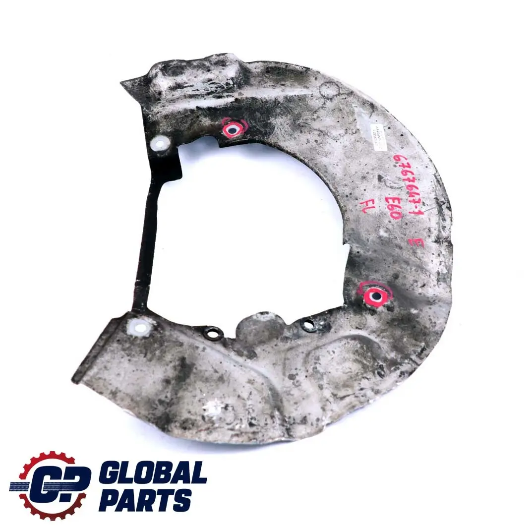 Tapa De Proteccion Disco De Freno Delantero Izquierdo para BMW E60 E61 1 con número de pieza 6767647 BMW E60 E61 1 Tapa De Proteccion Disco De Freno Delantero Izquierdo - SKU 6767647-1 - Número de pieza 6767647
