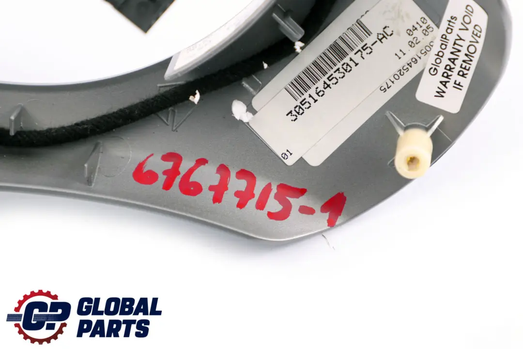 BMW 1 3 Series E87 E90 Silver Trim Cover Multifunction Switch Steering Wheel - SKU 6767715-1 - Part number 6767715