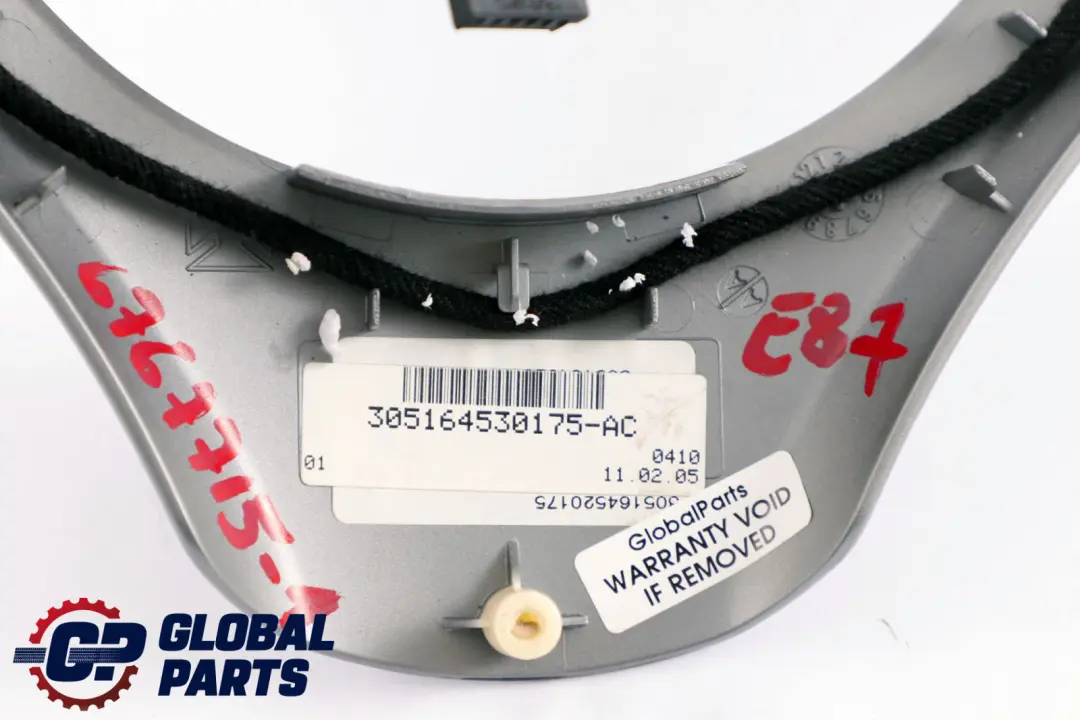 BMW 1 3 Series E87 E90 Silver Trim Cover Multifunction Switch Steering Wheel - SKU 6767715-1 - Part number 6767715