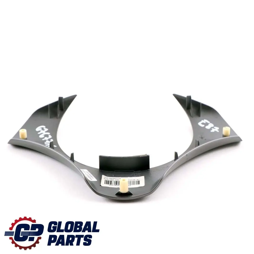 Steering Wheel Cover Trim Titan Silver to BMW 1 Series E87 E90 with Part number 6767716 BMW 1 Series E87 E90 Steering Wheel Cover Trim Titan Silver - SKU 6767716 - Part number 6767716