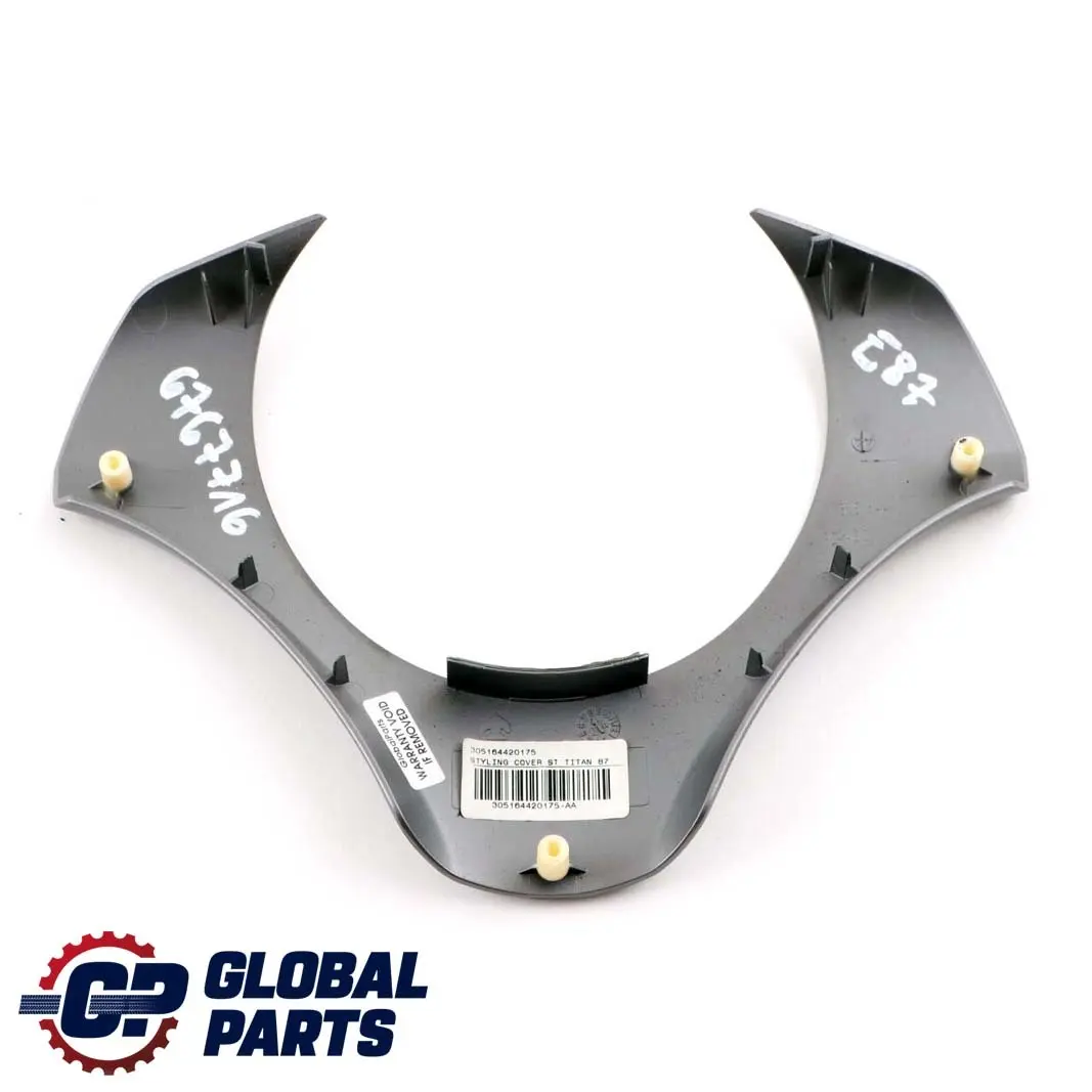 Steering Wheel Cover Trim Titan Silver to BMW 1 Series E87 E90 with Part number 6767716 BMW 1 Series E87 E90 Steering Wheel Cover Trim Titan Silver - SKU 6767716 - Part number 6767716