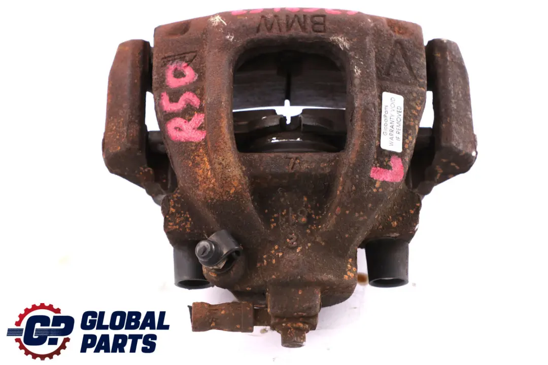 Front Left Wheel N/S Brake Caliper Housing to Mini Cooper R50 R52 R53 with Part number 6768457 Mini Cooper R50 R52 R53 Front Left Wheel N/S Brake Caliper Housing - SKU 6768457 - Part number 6768457