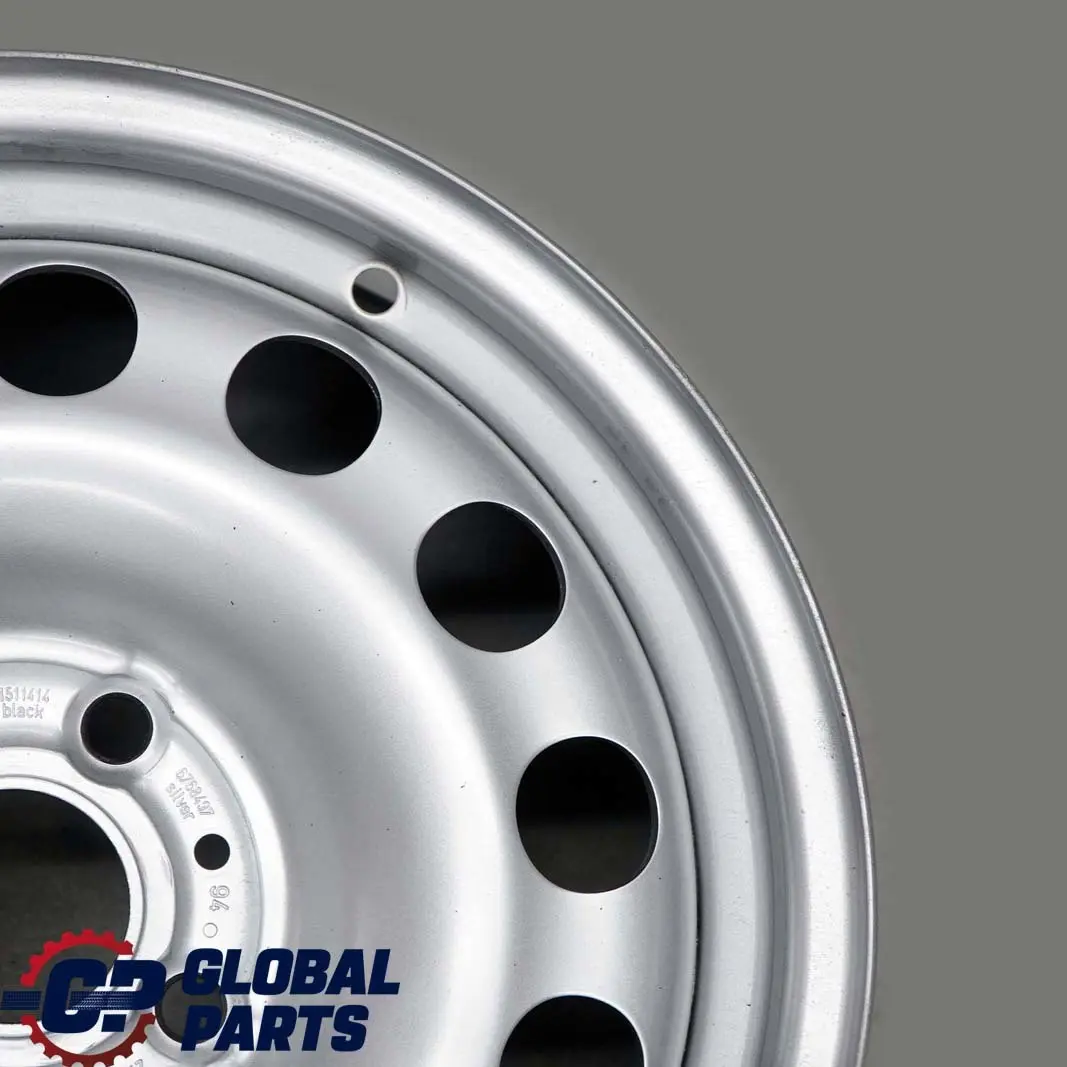 Steel Wheel Rim 15" 5,5J ET:45 to Mini Cooper One R50 R55 R56 R57 Silver with Part number 6768497 Mini Cooper One R50 R55 R56 R57 Silver Steel Wheel Rim 15" 5,5J ET:45 - SKU 6768497-3 - Part number 6768497