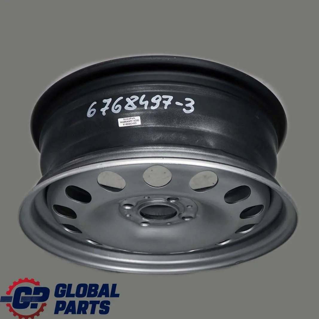 Mini Cooper One R50 R55 R56 R57 Silver Steel Wheel Rim 15" 5,5J ET:45 - SKU 6768497-3 - Part number 6768497