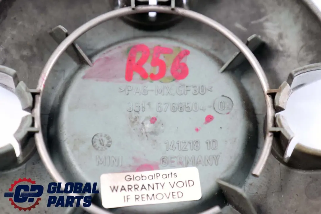 Hub Cap Cover 15" Wheel to BMW MINI Cooper R55 R56 R57 with Part number 6768504 BMW MINI Cooper R55 R56 R57 Hub Cap Cover 15" Wheel - SKU 6768504 - Part number 6768504