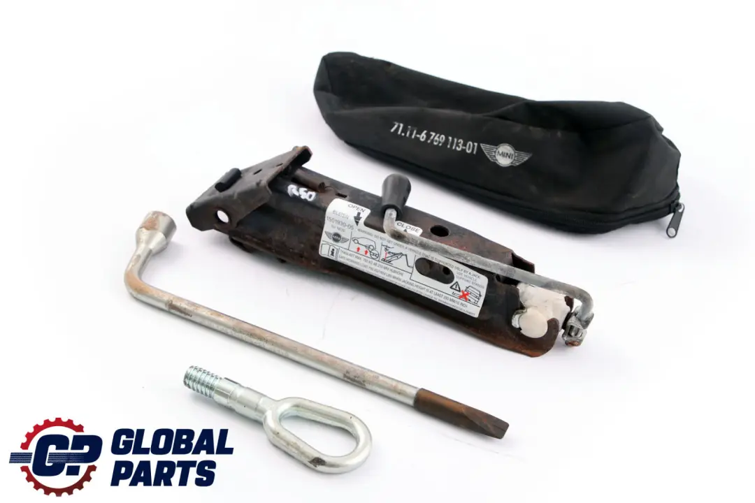Mini Cooper R50 Gato de elevación Calzo Llave Bolsa Juego herramientas - SKU 6769113 - Número de pieza 6769113
