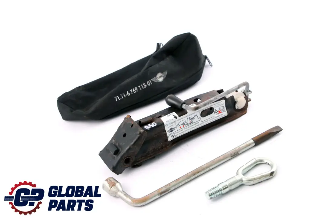Lifting Jack Chock Spanner Pouch Tool Kit Set to Mini Cooper R50 with Part number 6769113 Mini Cooper R50 Lifting Jack Chock Spanner Pouch Tool Kit Set - SKU 6769113 - Part number 6769113