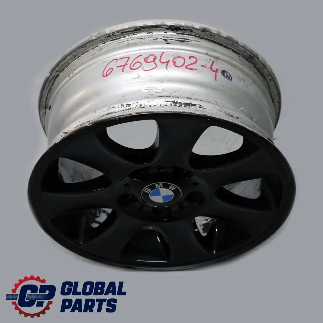 BMW E81 E82 E87 Llanta Aleacion Negra 16" 7J ET:44 Spider Spoke 151 - SKU 6769402-4 - Número de pieza 6769402