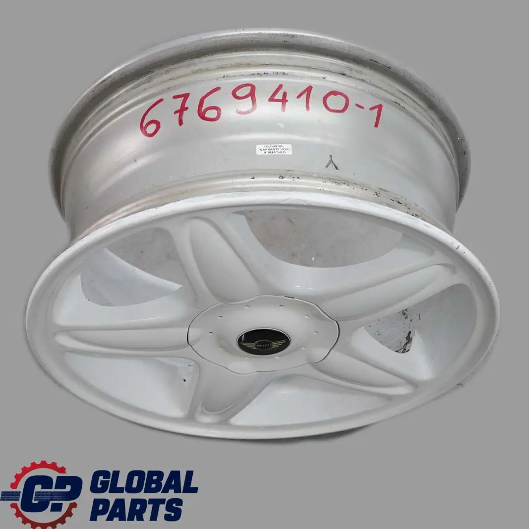 Weiss Weiß Alu Felge Alufelge 16" ET:48 6,5J für Mini Cooper One R50 R56 mit Teilenummer 6769410 Mini Cooper One R50 R56 Weiss Weiß Alu Felge Alufelge 16" ET:48 6,5J - SKU 6769410-1 - Teilenummer 6769410