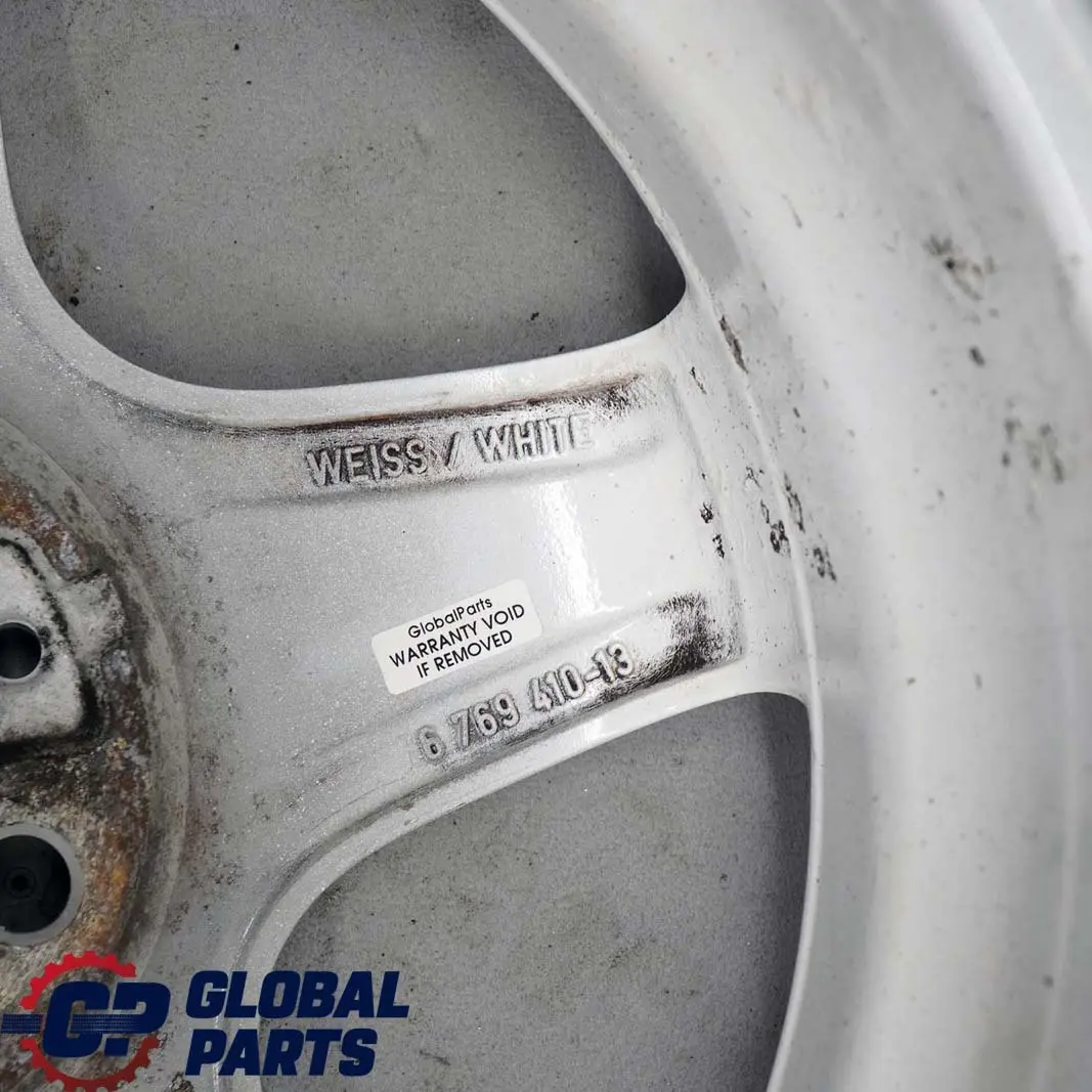 Weiss Weiß Alu Felge Alufelge 16" ET:48 6,5J für Mini Cooper One R50 R56 mit Teilenummer 6769410 Mini Cooper One R50 R56 Weiss Weiß Alu Felge Alufelge 16" ET:48 6,5J - SKU 6769410-1 - Teilenummer 6769410