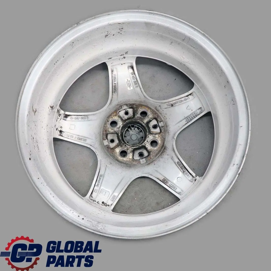 White Wheel Alloy Rim 16" ET:48 6,5J 5-Star Blaster 103 to Mini Cooper R50 R55 R56 with Part number 6769410 Mini Cooper R50 R55 R56 White Wheel Alloy Rim 16" ET:48 6,5J 5-Star Blaster 103 - SKU 6769410-1 - Part number 6769410
