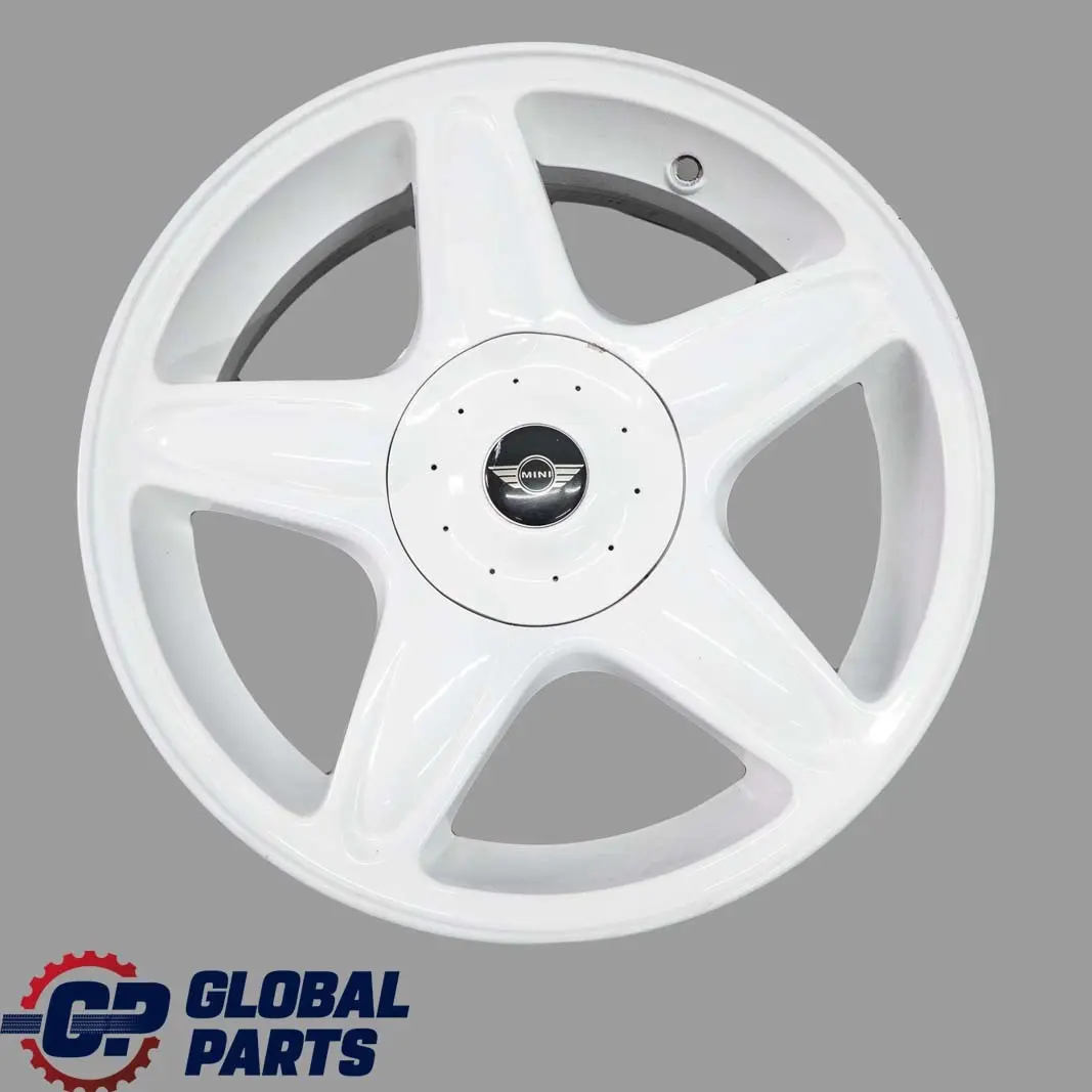 White Wheel Alloy Rim 16" ET:48 6,5J 5-Star Blaster 103 to Mini Cooper R50 R55 R56 with Part number 6769410 Mini Cooper R50 R55 R56 White Wheel Alloy Rim 16" ET:48 6,5J 5-Star Blaster 103 - SKU 6769410-1 - Part number 6769410