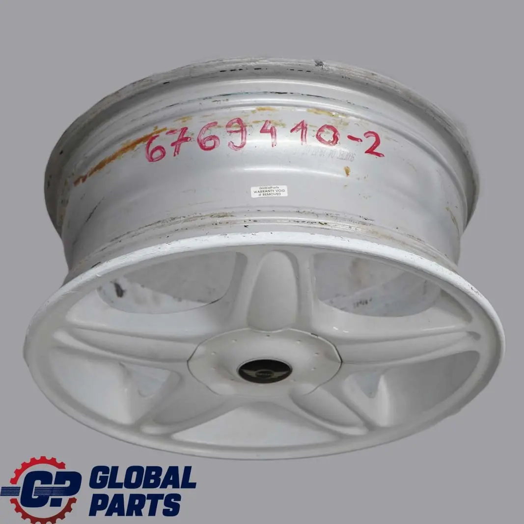 Mini Cooper R50 R55 R56 White Wheel Alloy Rim 16" 6,5J ET:48 5-Star Blaster 103 - SKU 6769410-2 - Part number 6769410