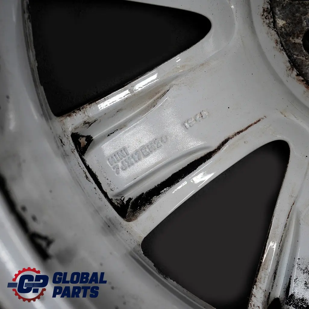 Mini Cooper One R50 R55 R56 White Wheel Alloy Rim 17" 7J ET:48 Crown Spoke 104 - SKU 6769412-3 - Part number 6769412