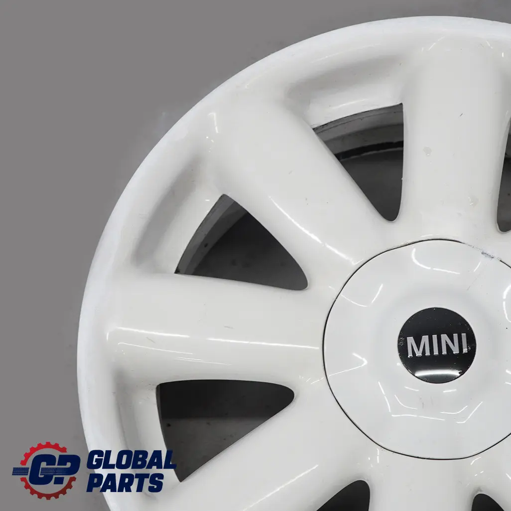 Weiß Alu Felge Alufelge 17" 7J ET:48Crown Spoke 104 676941 für Mini Cooper R50 R56 mit Teilenummer 6769412 Mini Cooper R50 R56 Weiß Alu Felge Alufelge 17" 7J ET:48Crown Spoke 104 676941 - SKU 6769412-3 - Teilenummer 6769412