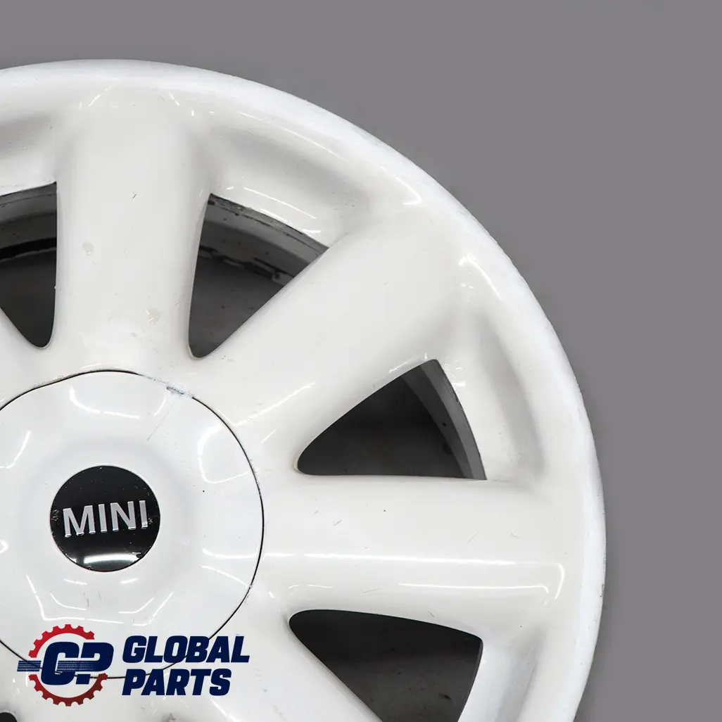 Mini Cooper R50 R56 Weiß Alu Felge Alufelge 17" 7J ET:48Crown Spoke 104 676941 - SKU 6769412-3 - Teilenummer 6769412