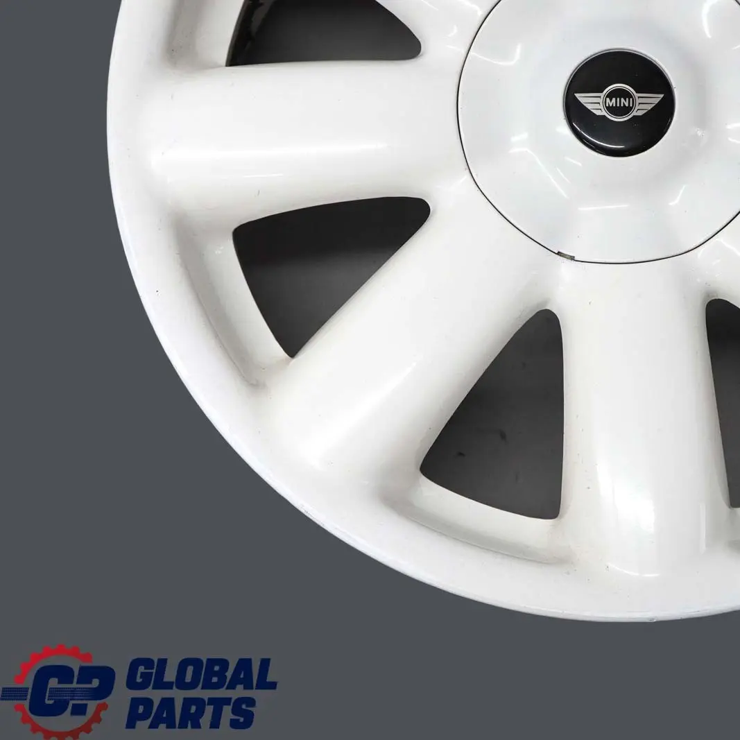White Wheel Alloy Rim 17" 7J Crown Spoke 104 to Mini Cooper One R50 R55 R56 R57 with Part number 6769412 Mini Cooper One R50 R55 R56 R57 White Wheel Alloy Rim 17" 7J Crown Spoke 104 - SKU 6769412-4 - Part number 6769412