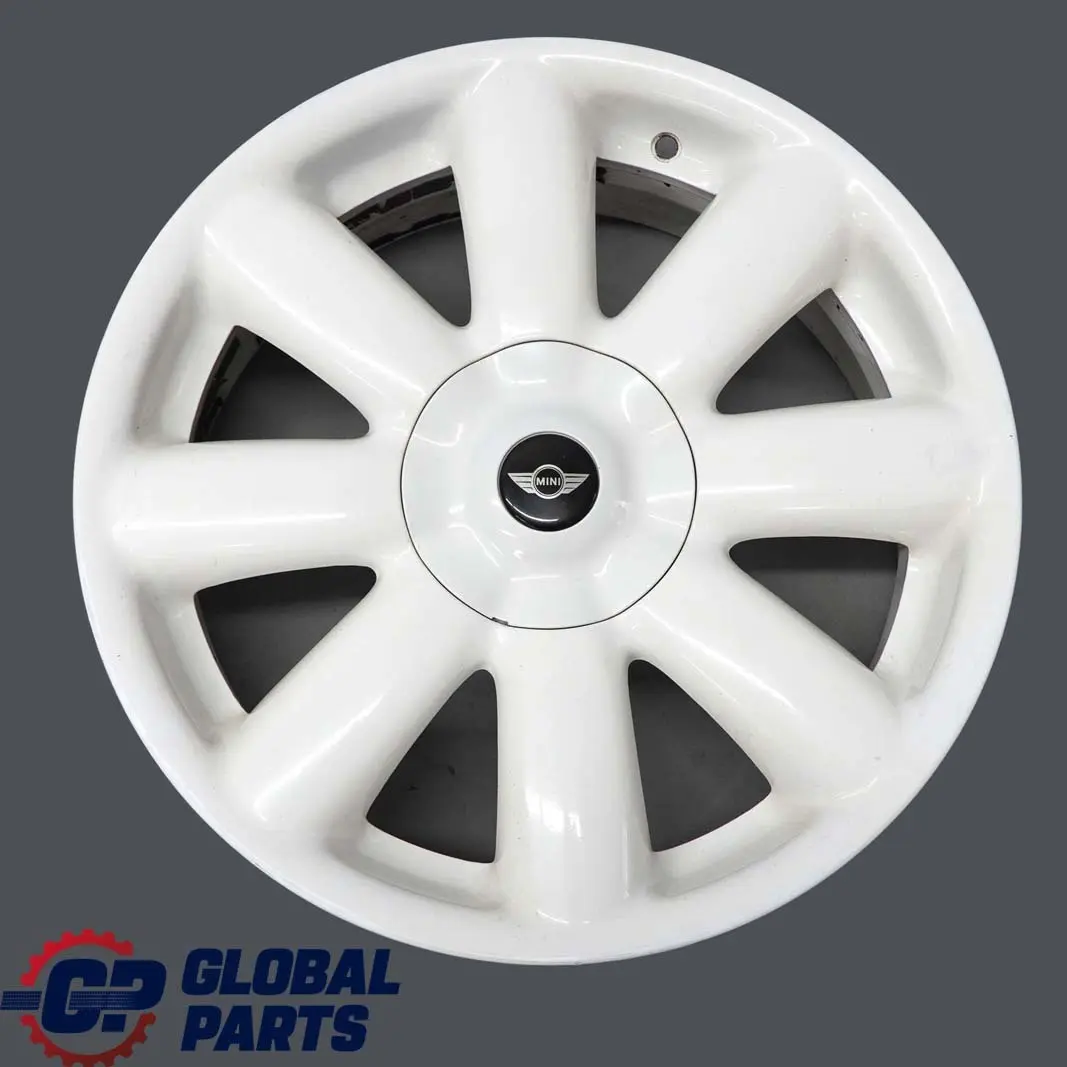 White Wheel Alloy Rim 17" 7J Crown Spoke 104 to Mini Cooper One R50 R55 R56 R57 with Part number 6769412 Mini Cooper One R50 R55 R56 R57 White Wheel Alloy Rim 17" 7J Crown Spoke 104 - SKU 6769412-4 - Part number 6769412