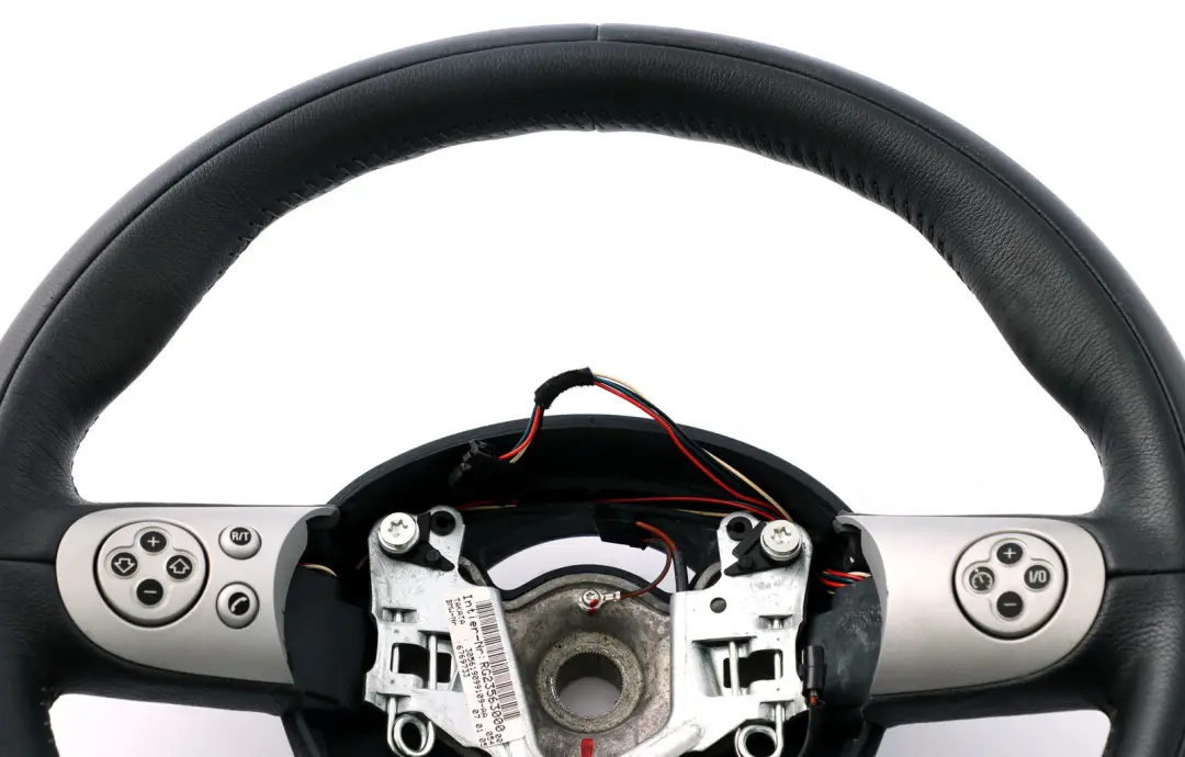Leather Sports Multifunction Steering Wheel to BMW Mini Cooper R50 R52 R53 with Part number 6769733 BMW Mini Cooper R50 R52 R53 Leather Sports Multifunction Steering Wheel - SKU 6769733 - Part number 6769733